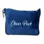 Preview: Kuschelkissendecke dunkelblau Cheer Pack bestickt